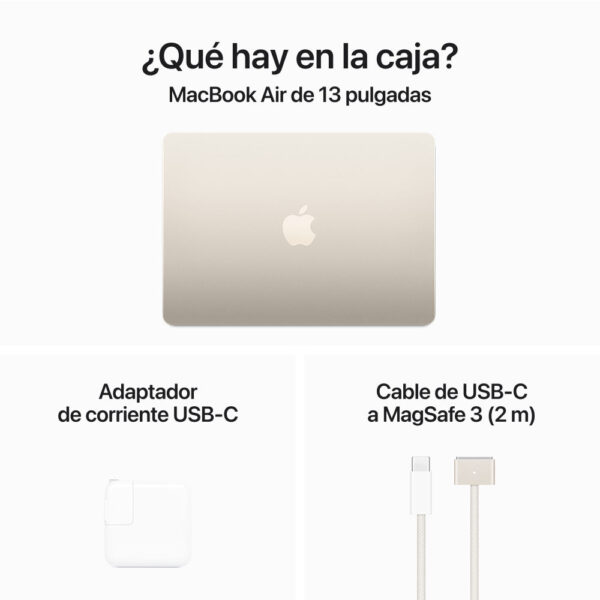 MacBook Air 15" Chip M3 16GB 256GB 35W Blanco estrella