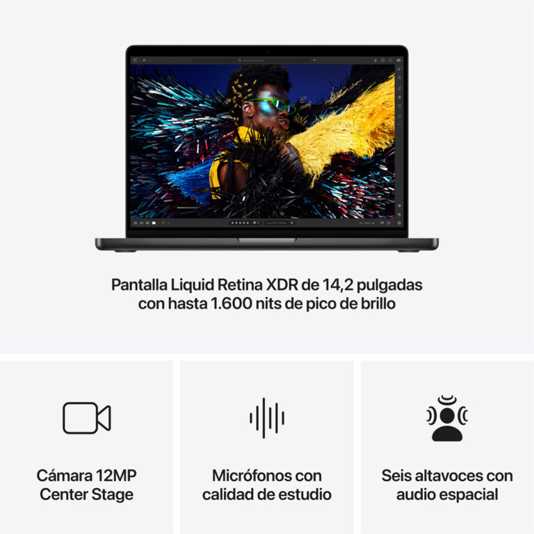 MacBook Pro 14" Chip M4 Max 36GB 1TB Negro espacial