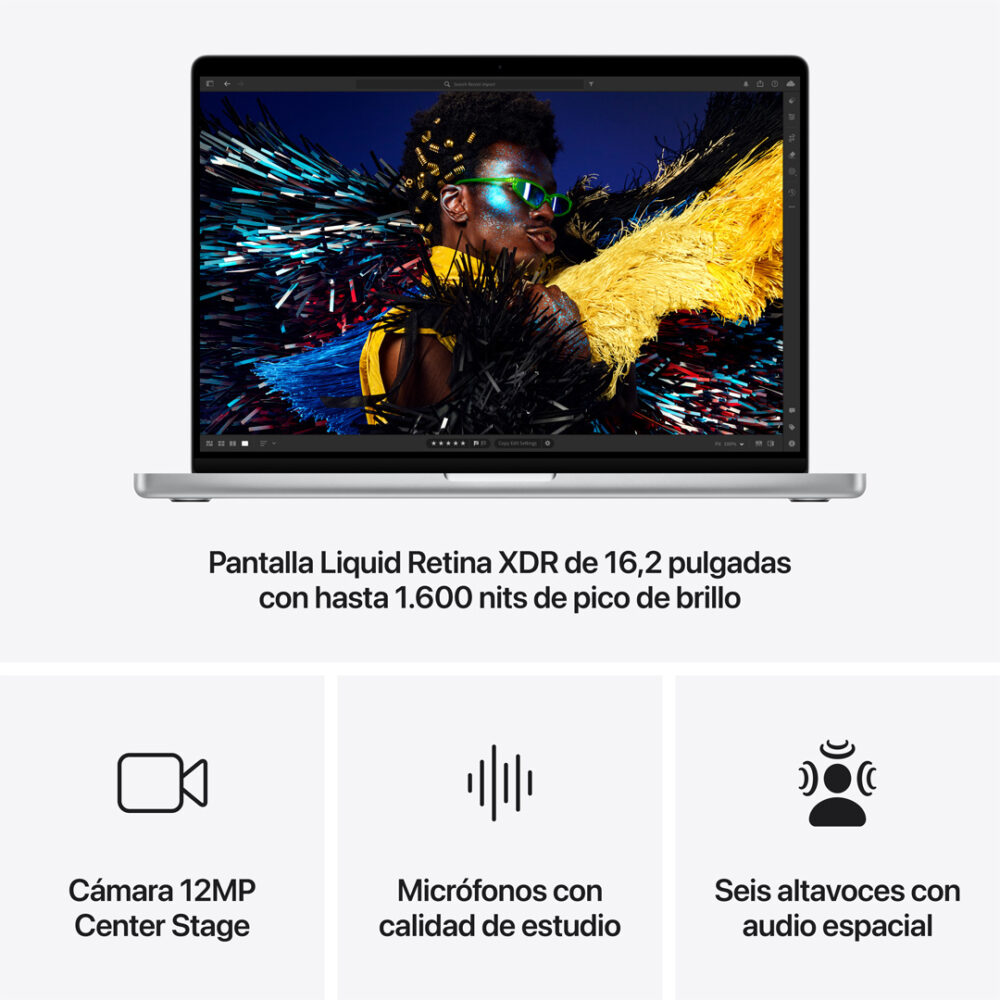 MacBook Pro 16" Chip M4 Pro 24GB 512GB Plata