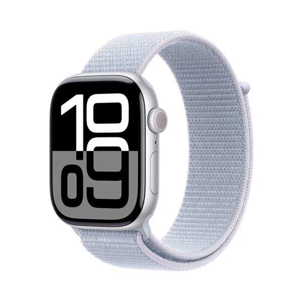 apple-watch-series-10-42-mm-caja-aluminio-plata-correa-deportiva-loop-azul-nube Apple Watch Series 10 42mm Plata