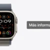 Apple Watch Ultra 2 49 mm Titanio Trail Loop Verde/Gris (S/M)