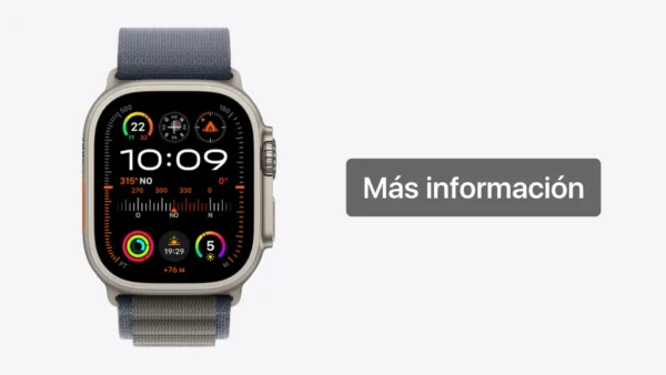 Apple Watch Ultra 2 49 mm Titanio Negro Alpine Loop Verde Oscuro (Large)