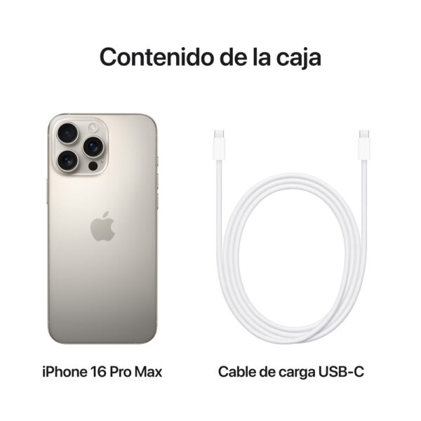 iPhone 16 Pro Max 512GB Titanio Natural