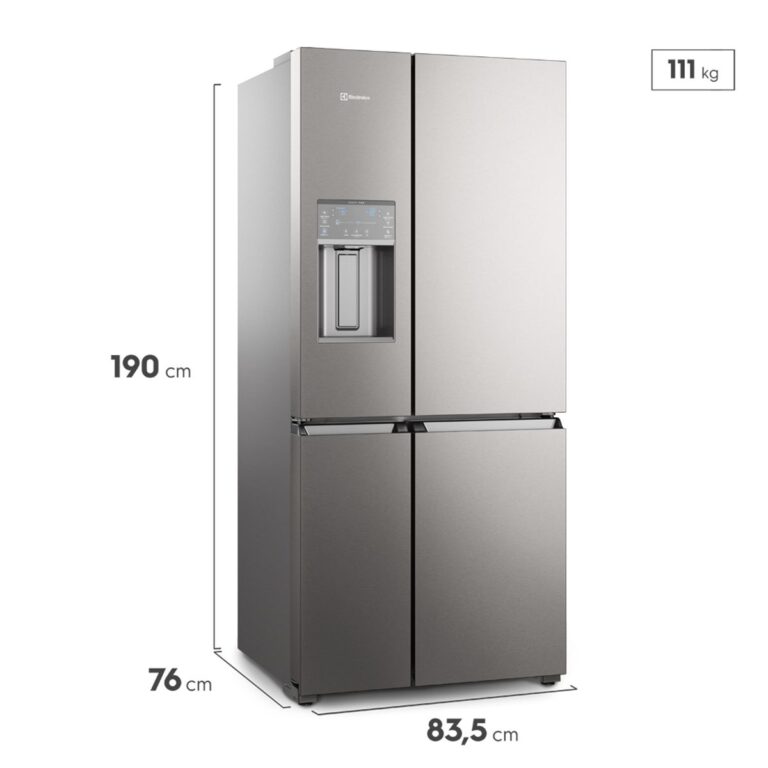 Heladera Electrolux Multidoor No Frost Inverter Flexispace 620L Plata IQ8IS