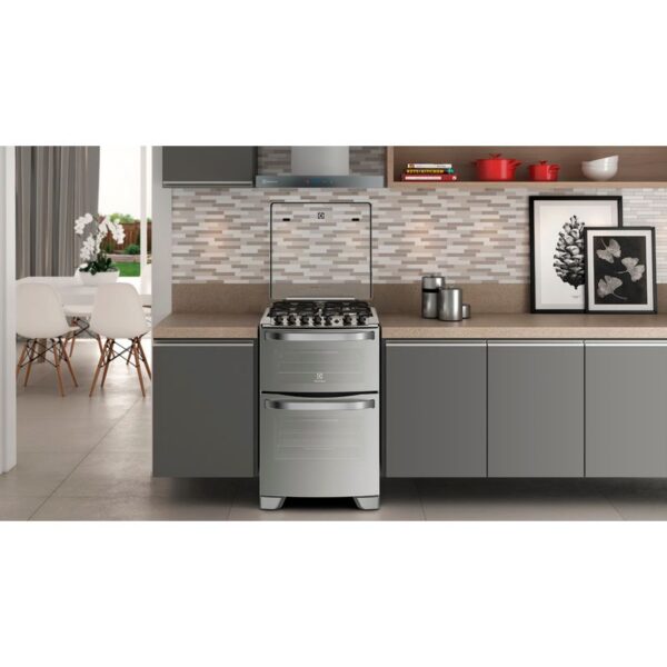 Cocina Doble Horno Sup/Eléctrico Inf/Gas Electrolux 56DXQ