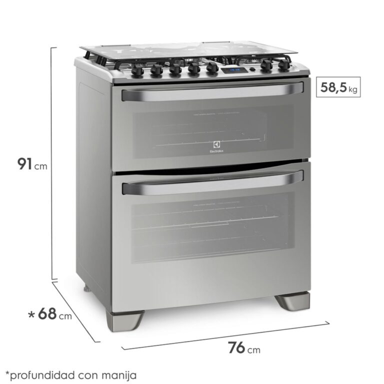 Cocina Doble Horno Gas-Gas Electrolux 76dxr