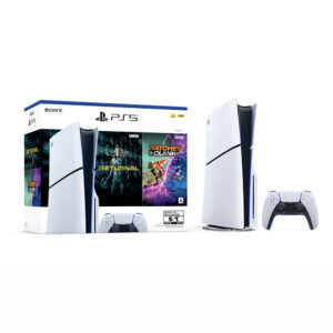 Consola PS5 SLIM Standard Bundle Incluye 2 Juegos (Ratchet Clank + Returnal)