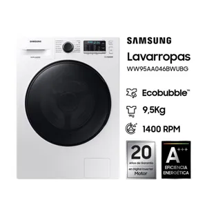 Lavarropas Samsung Ww95aa046bwubg 9.5 Kg Blanco 1400 Rpm