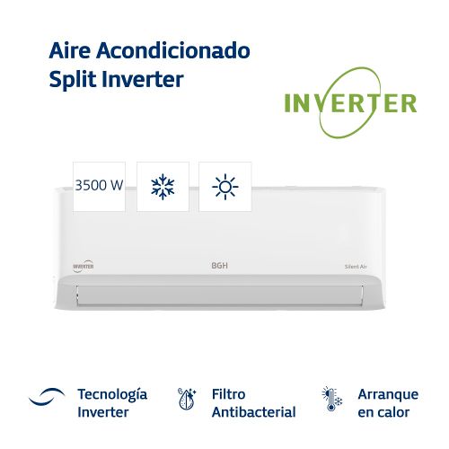Aire Acondicionado Split Frio/Calor BGH Silent Air Inverter ... Aire Acondicionado Split Frío/Calor BGH Silent Air Inverter 3000F 3500W BSI35WCGT