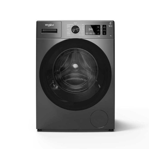 Lavarropas Carga Frontal Inverter Whirlpool 8kg 1200rpm WNQ80AS Gris