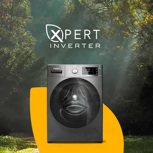 Lavarropas Carga Frontal Inverter Whirlpool 8kg 1200rpm WNQ80AS Gris