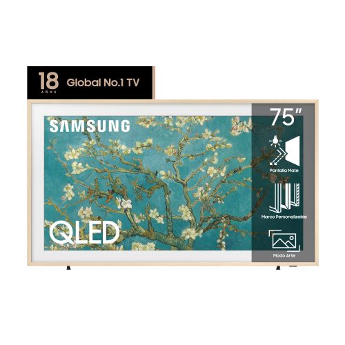 Smart TV 55” 4K QLED Samsung The Frame Serie B QN55LS03BAG Nogal