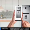 Heladera freezer superior Twin Cooling Plus™, 382 L Heladera Samsung No Frost Inverter RT38K5932SL 396Lts