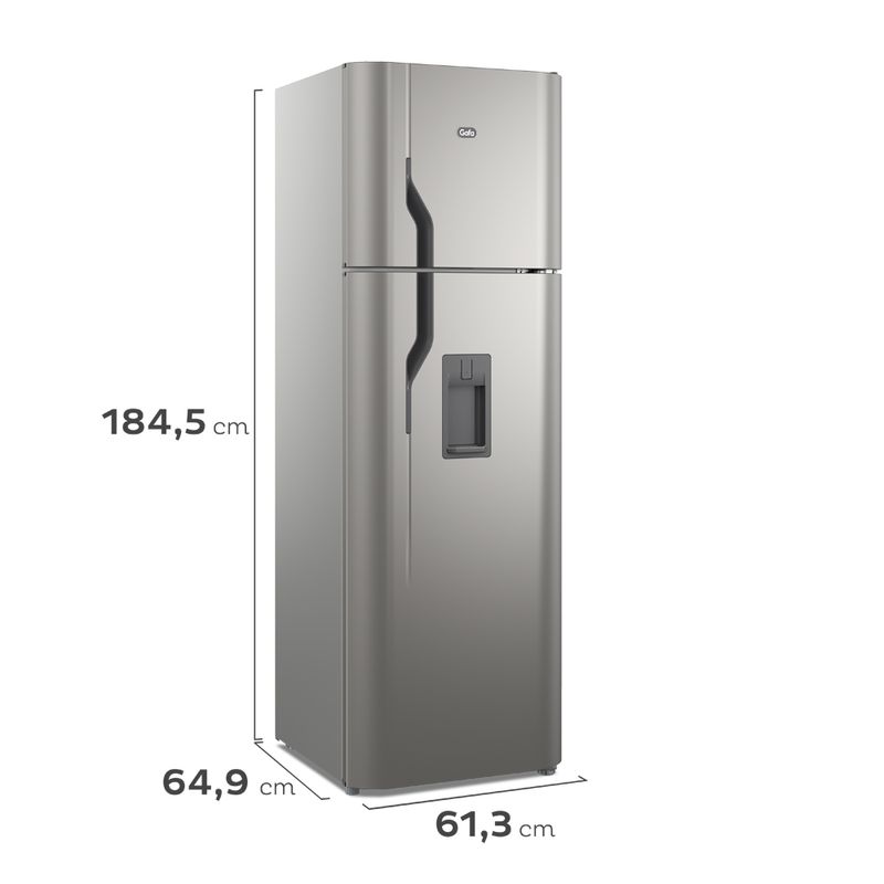 Heladera Gafa con Freezer No Frost 347L Plata HGNW3900P