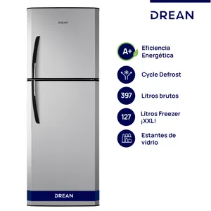 Heladera Drean Cíclica HDR400F30S 397Lts Silver