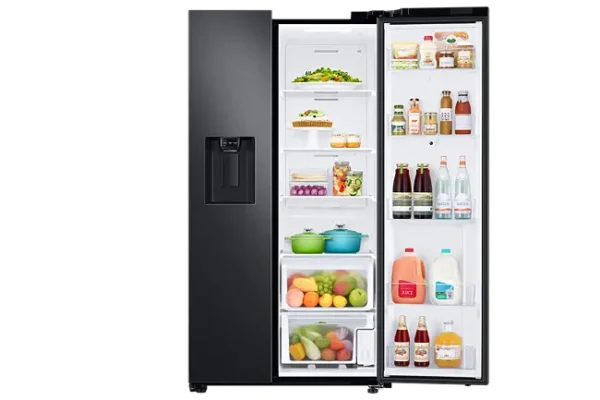 Heladera Side by Side Samsung RS27T5561B1 Family Hub 685L Black Inox