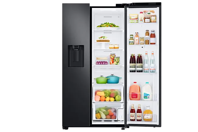 Heladera Side by Side Samsung RS27T5561B1 Family Hub 685L Black Inox