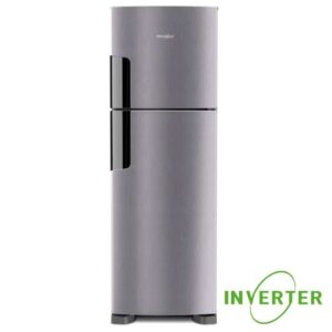 Heladera Whirlpool Inverter No Frost WRM42HK Top Mount Inox 386 lts