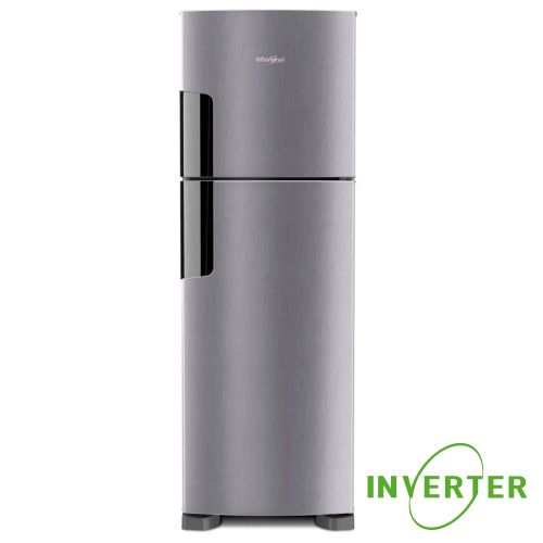 Heladera Whirlpool Inverter No Frost WRM42HK Top Mount Inox 386 lts